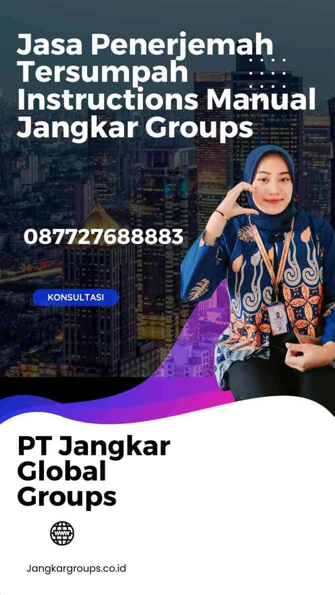 Jasa Penerjemah Tersumpah Instructions Manual Jangkar Groups