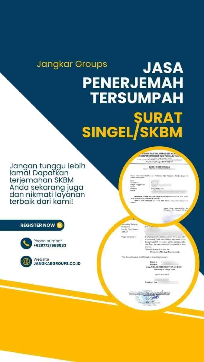 Jasa Penerjemah Tersumpah Surat Singel Jangkar Groups