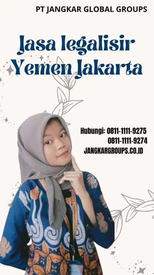 Jasa legalisir Yemen Jakarta