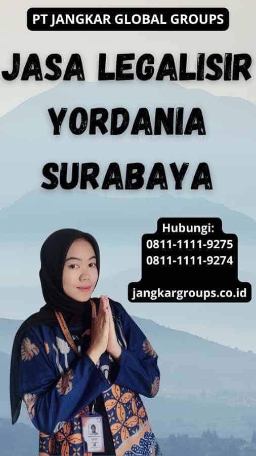 Jasa legalisir Yordania Surabaya