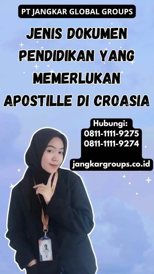 Jenis Dokumen Pendidikan yang Memerlukan Apostille Buku Rapor Croatia