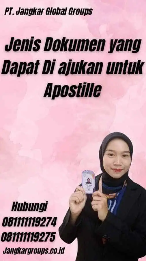 Jenis Dokumen yang Dapat Di ajukan untuk Apostille - Pengesahan Apostille Samoa