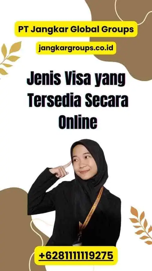 Jenis Visa yang Tersedia Secara Online