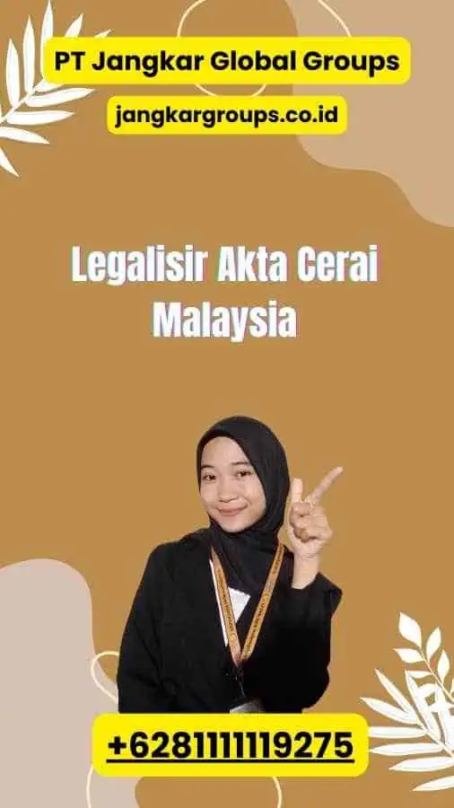 Legalisir Akta Cerai Malaysia