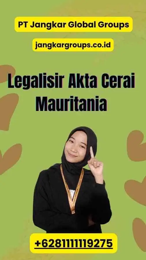 Legalisir Akta Cerai Mauritania