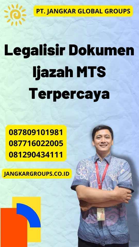 Legalisir Dokumen Ijazah MTS Terpercaya