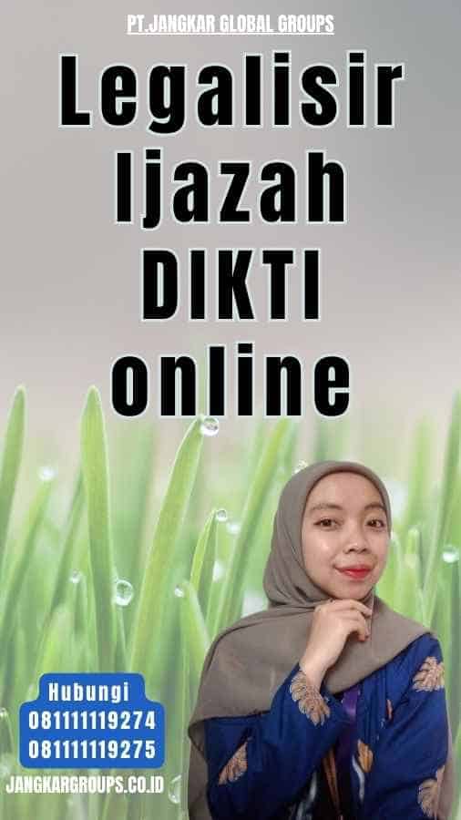 Legalisir Ijazah DIKTI online