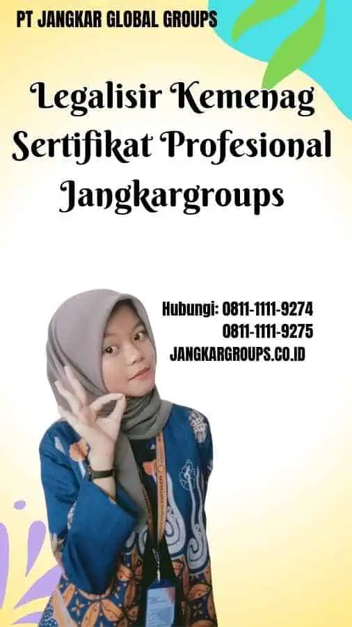 Legalisir Kemenag Sertifikat Profesional Jangkargroups