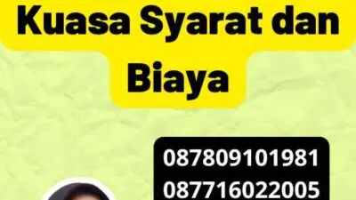 Legalisir Pengadilan Surat Kuasa Syarat dan Biaya