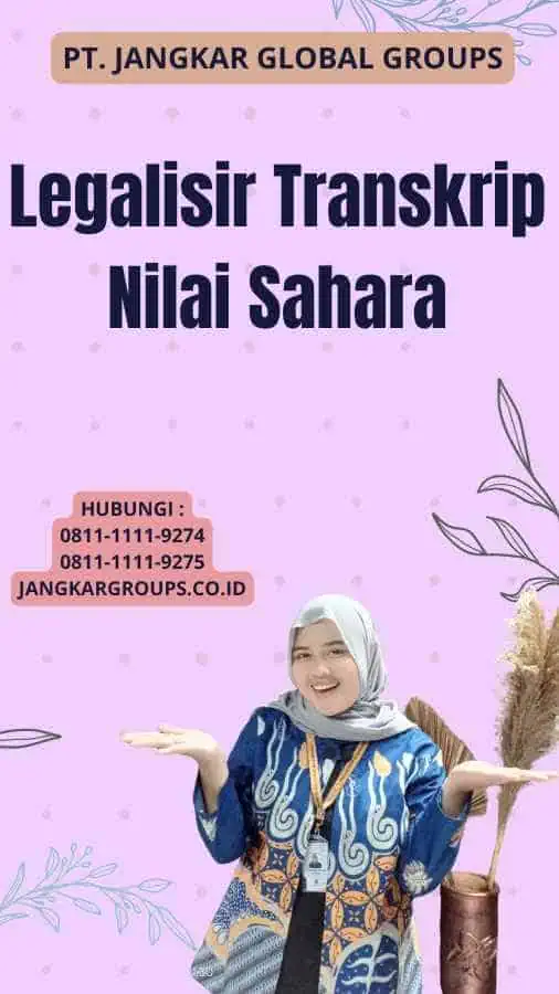 Legalisir Transkrip Nilai Sahara