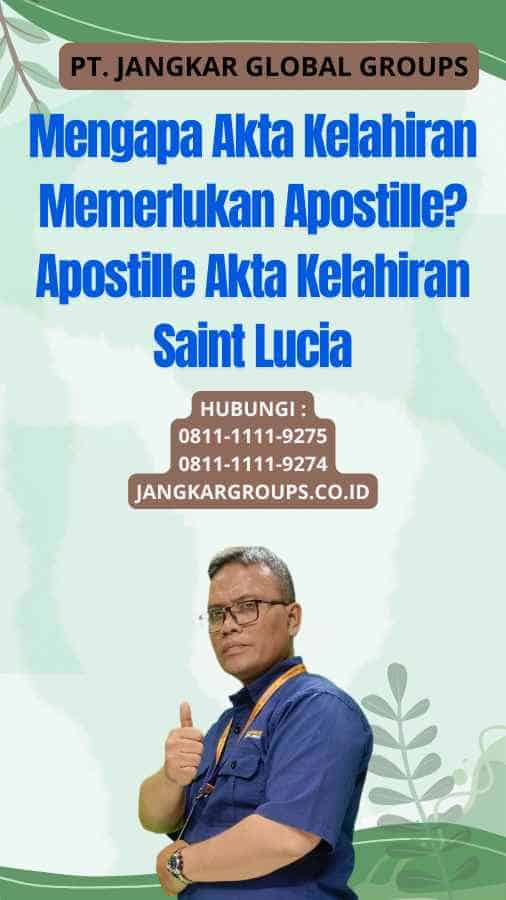 Mengapa Akta Kelahiran Memerlukan Apostille Apostille Akta Kelahiran Saint Lucia