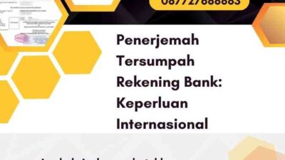 Penerjemah Tersumpah Rekening Bank Keperluan Internasional