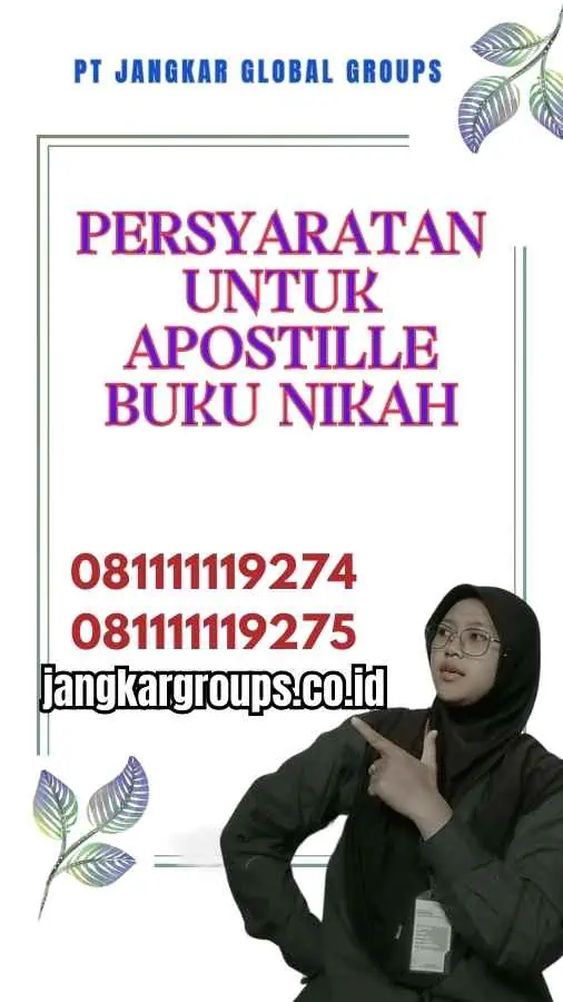 Persyaratan untuk Apostille Buku Nikah