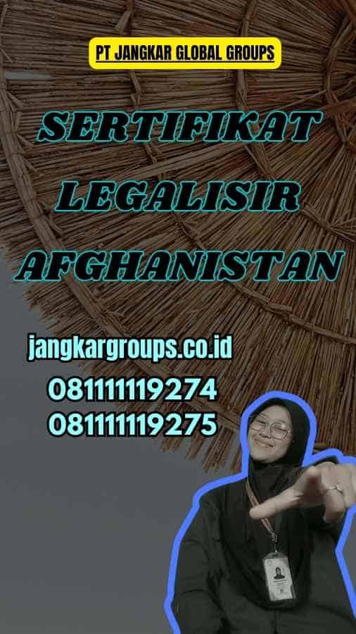 Sertifikat Legalisir Afghanistan