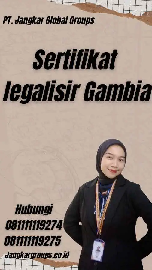 Sertifikat legalisir Gambia