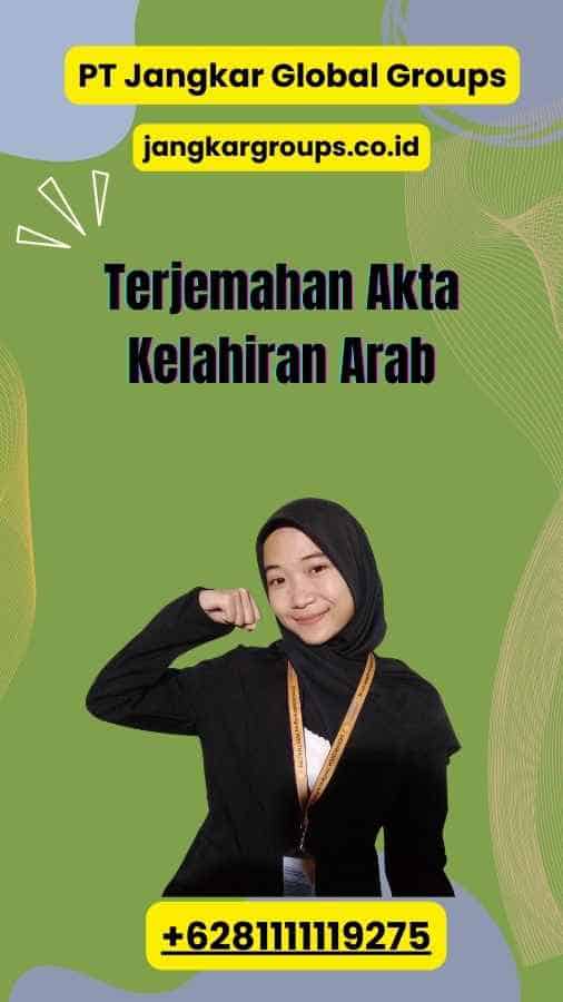 Terjemahan Akta Kelahiran Arab