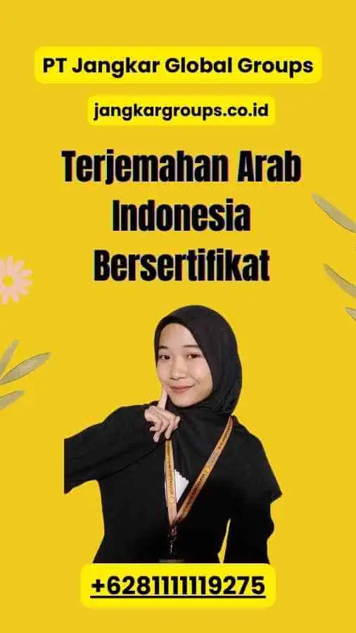 Terjemahan Arab Indonesia Bersertifikat