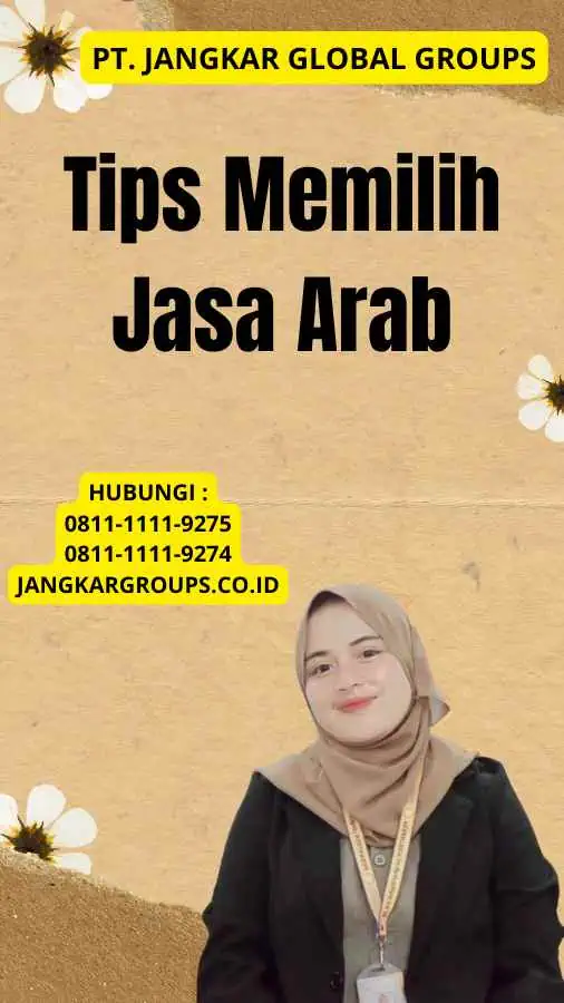 Tips Memilih Jasa Arab