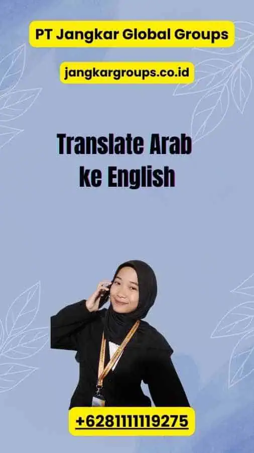 Translate Arab ke English