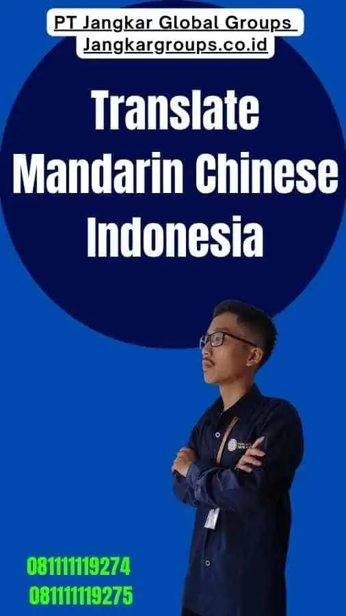 Translate Mandarin Chinese Indonesia