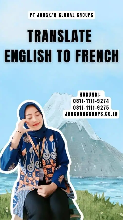 Translate english to French