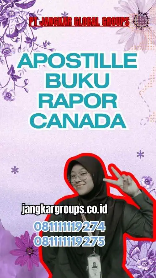 Apostille Buku Rapor Canada