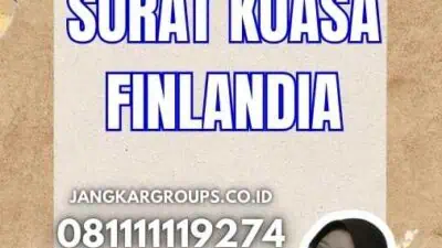 Apostille Surat Kuasa Finlandia