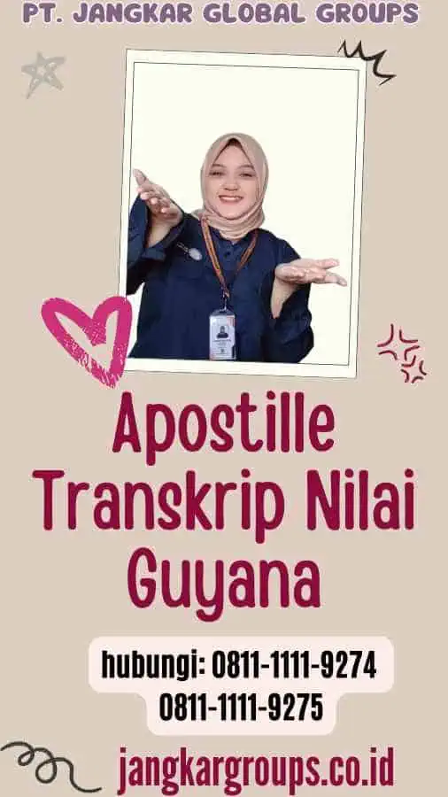 Apostille Transkrip Nilai Guyana