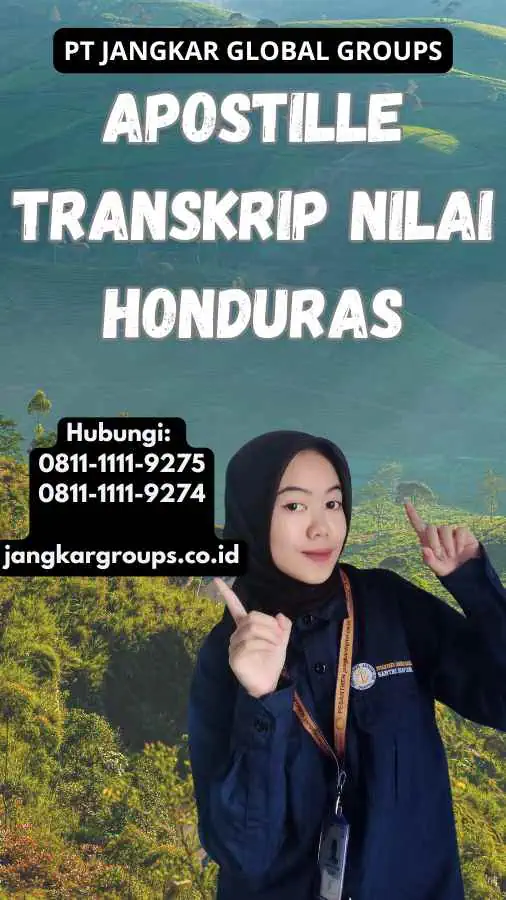 Apostille Transkrip Nilai Honduras