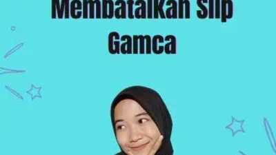 Bagaimana Membatalkan Slip Gamca