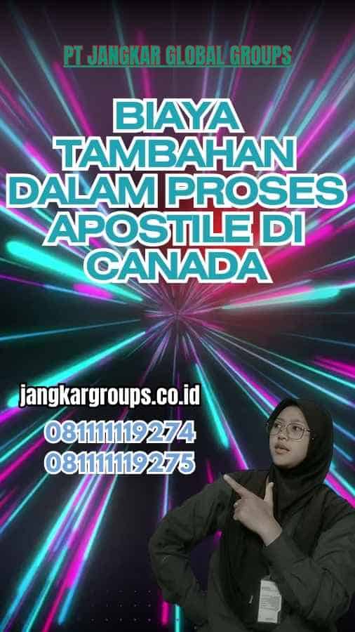 Biaya Tambahan dalam Proses Apostile di Canada