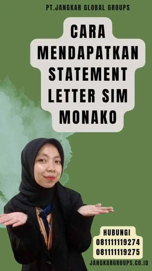 Cara Mendapatkan Statement Letter SIM Monako