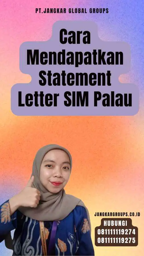 Cara Mendapatkan Statement Letter SIM Palau