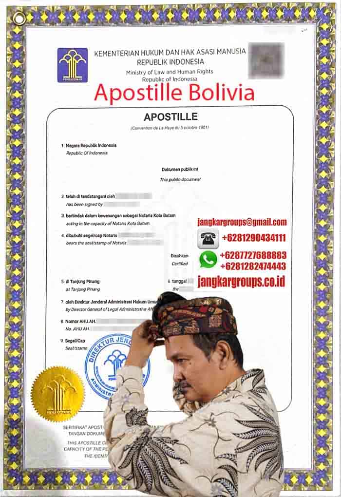 Contoh Apostille Bolivia