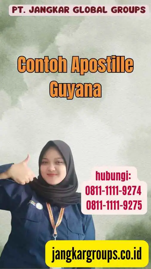 Contoh Apostille Guyana