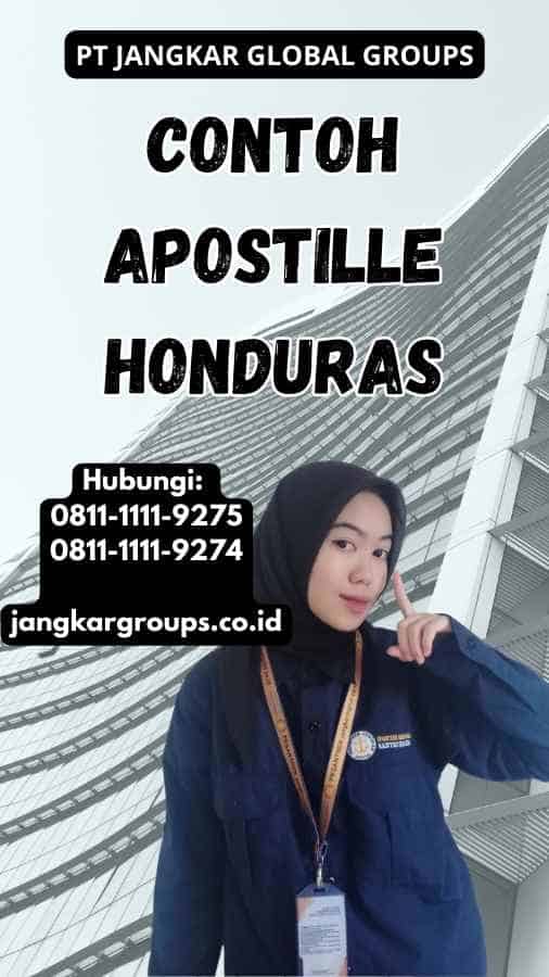 Contoh Apostille Honduras