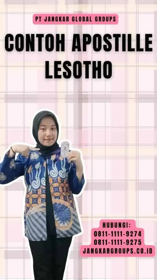 Contoh Apostille Lesotho