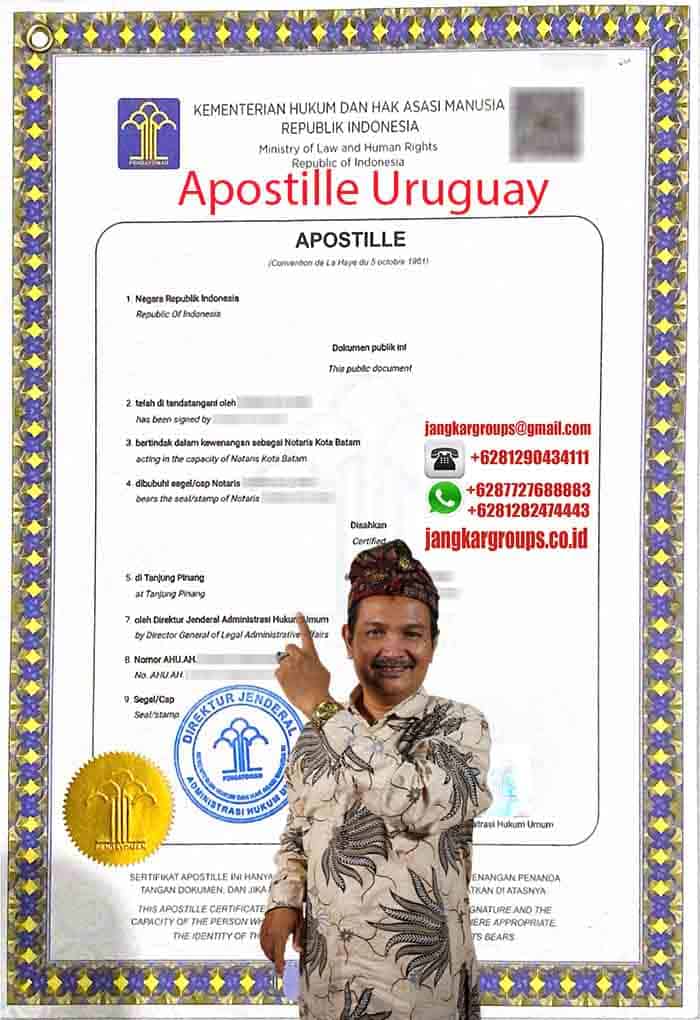 Contoh Apostille Uruguay