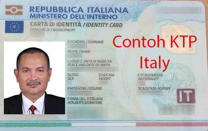 Contoh KTP Italy
