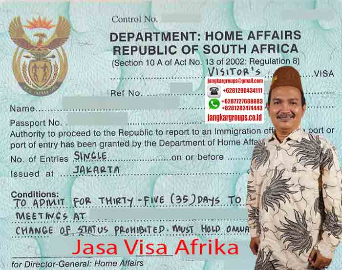 Contoh Visa Afrika