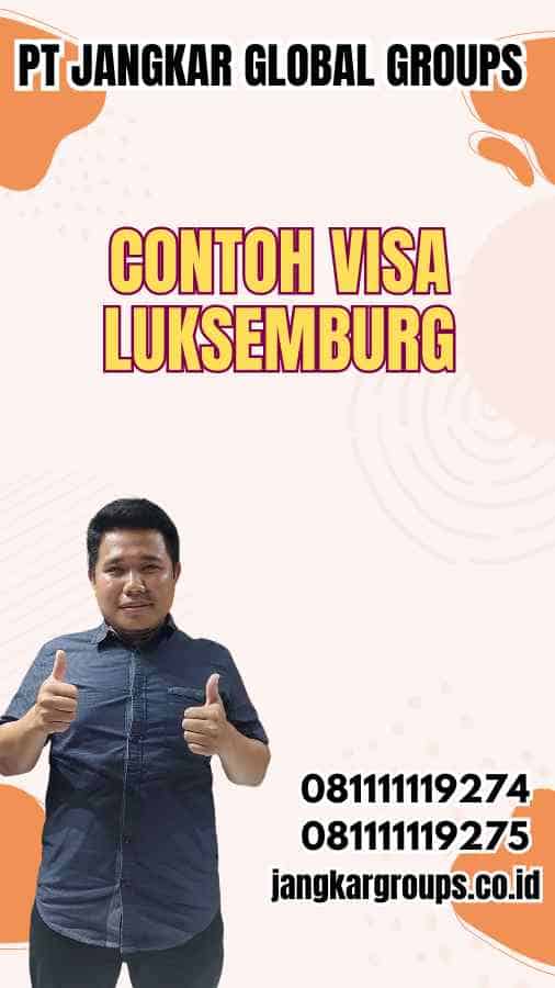 Contoh Visa Luksemburg