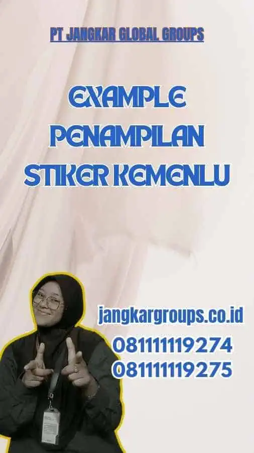 Example Penampilan Stiker Kemenlu