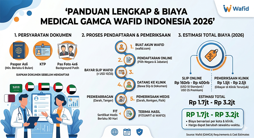 Infografis Biaya Medical Gamca Wafid