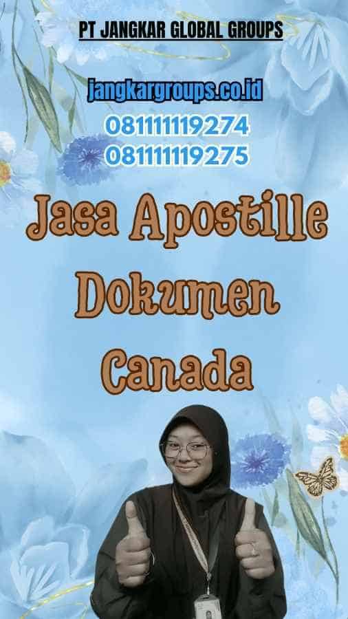 Jasa Apostille Dokumen Canada