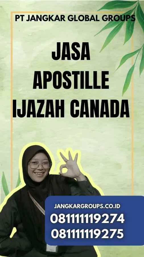 Jasa Apostille Ijazah Canada