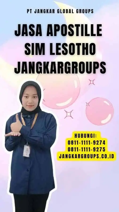 Jasa Apostille SIM Lesotho Jangkargroups