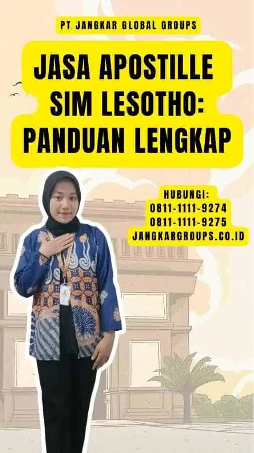 Jasa Apostille SIM Lesotho Panduan Lengkap