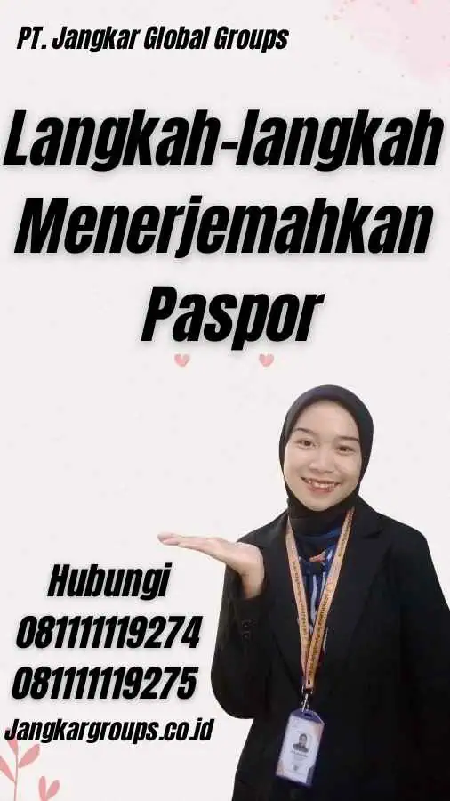 Langkah-langkah Menerjemahkan Paspor