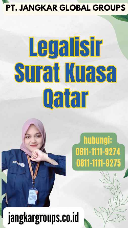 Legalisir Surat Kuasa Qatar