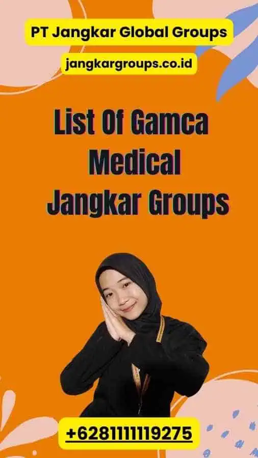 List Of Gamca Medical Jangkar Groups